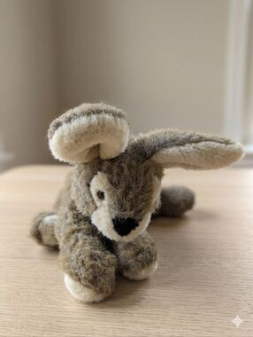3/$20! Vintage Realistic Flopsie Brown Bunny Plush